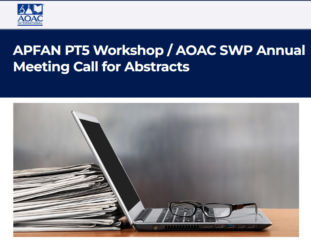 APFAN PT5 Workshop / AOAC SWP Annual Meeting